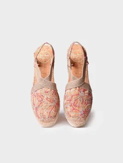 TERRA-BI - Medium wedge espadrilles with embroidery