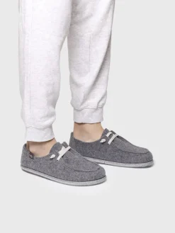 TIAGO-RW - Men's slippers in recycled wool