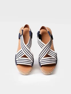 TINA - Women's espadrille with wedge and elastic bands