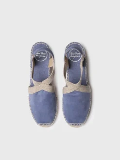 TONA - Women's suede espadrilles with elastics