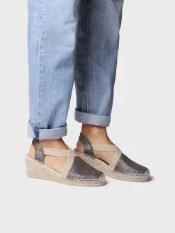 TRITON - Women's shiny vegan espadrilles