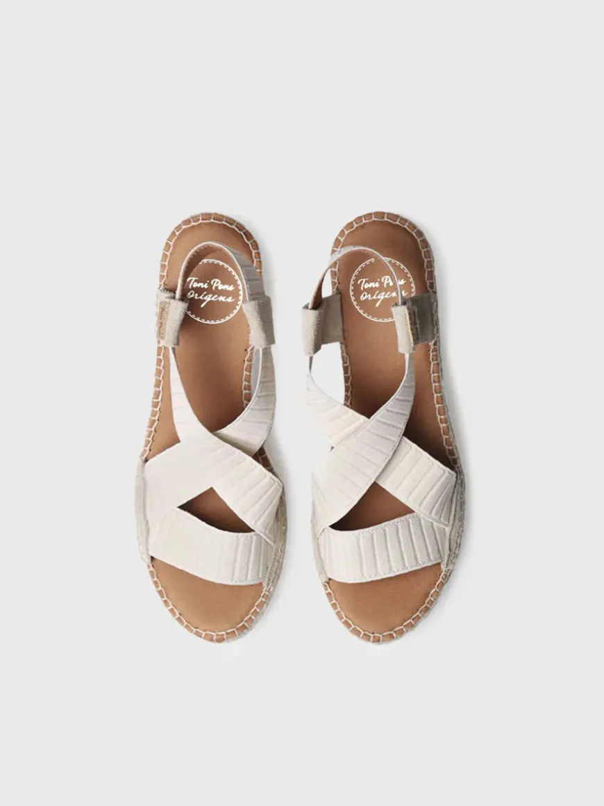 TURA-TR - Wedge sandal with elastic straps
