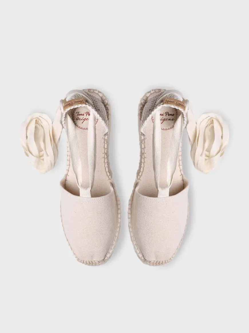 VALENCIA - Valencian espadrille with strings for women
