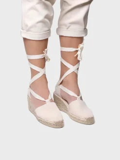 VALENCIA - Valencian espadrille with strings for women