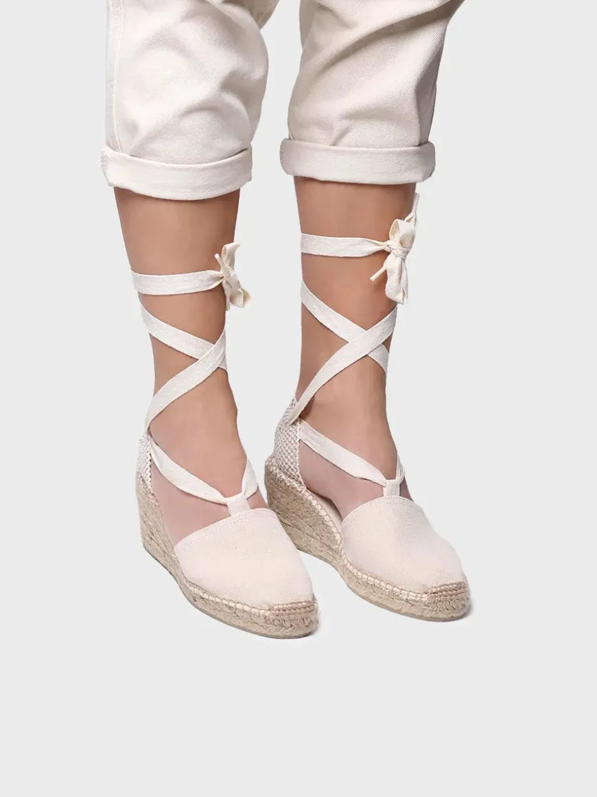 VALENCIA - Valencian espadrille with strings for women