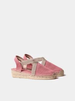 VERDI-V - Women's flat vegan espadrilles in cotton fabric