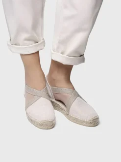 VERDI-V - Women's flat vegan espadrilles in cotton fabric