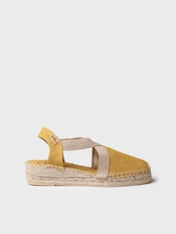 VERDI-V - Women's flat vegan espadrilles in cotton fabric