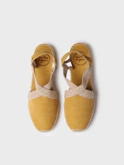VERDI-V - Women's flat vegan espadrilles in cotton fabric