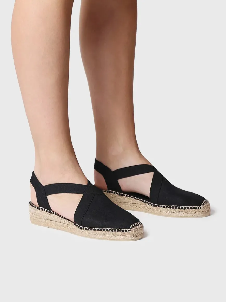 VERONA - Women's flat vegan espadrilles with elastics