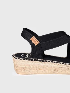 VERONA - Women's flat vegan espadrilles with elastics
