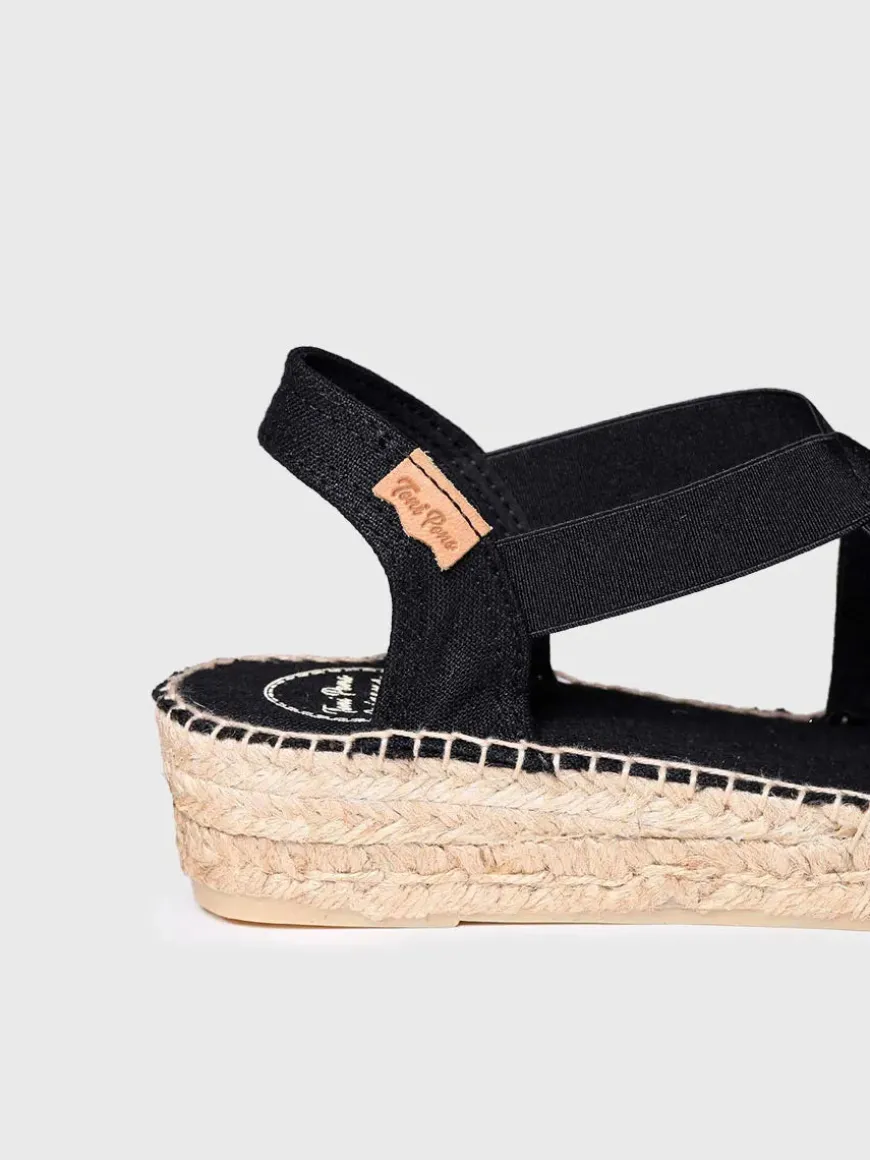 VERONA - Women's flat vegan espadrilles with elastics